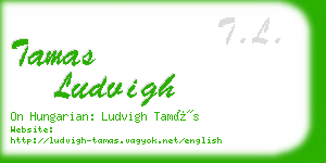 tamas ludvigh business card